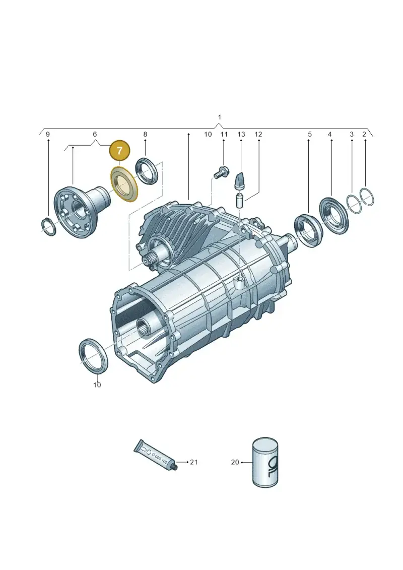 0BU409375B — Audi Q7 qu. 3.0 TDI (2009-2015) diagram 675341120, position 7