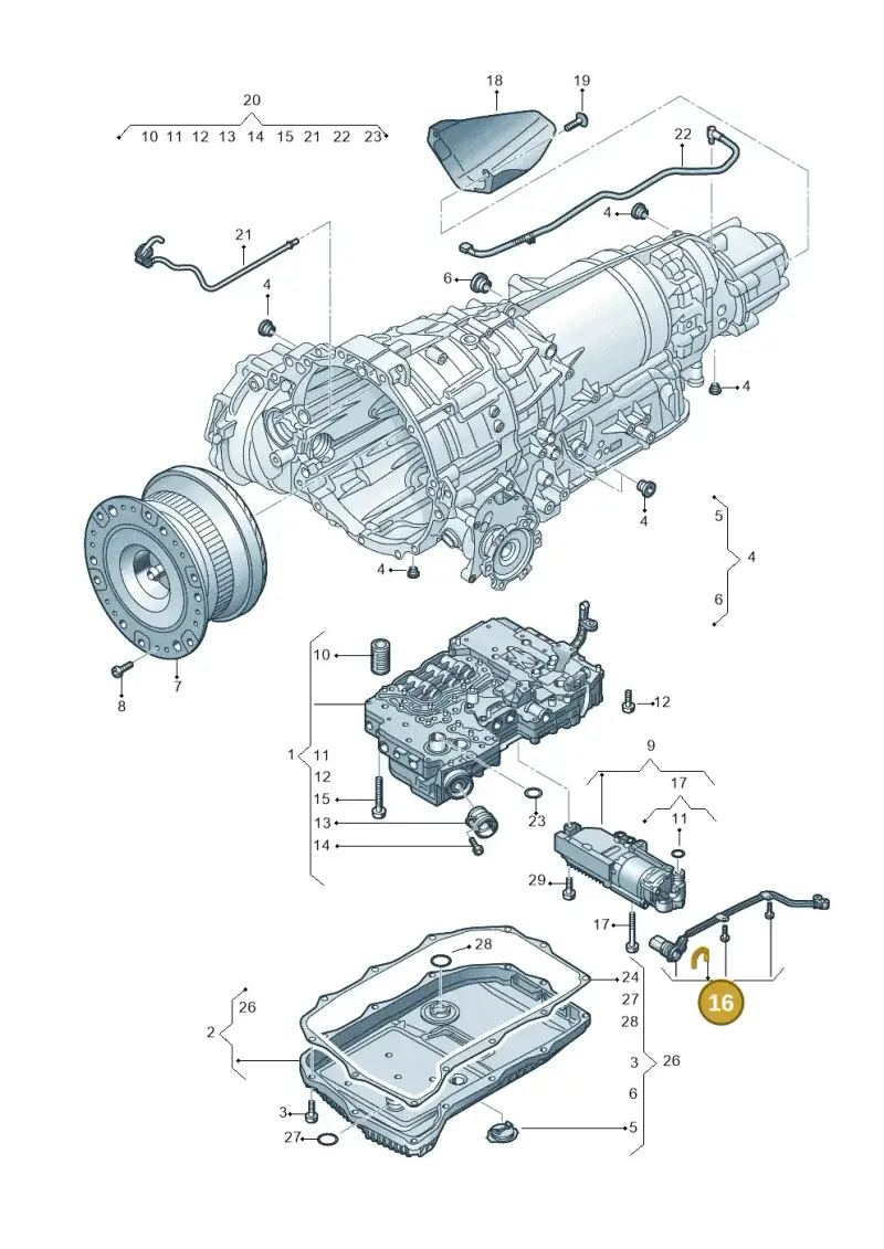 0BW927363A — Audi Q8 Quattro 3,0 (2018-) diagram 429325800, position 16