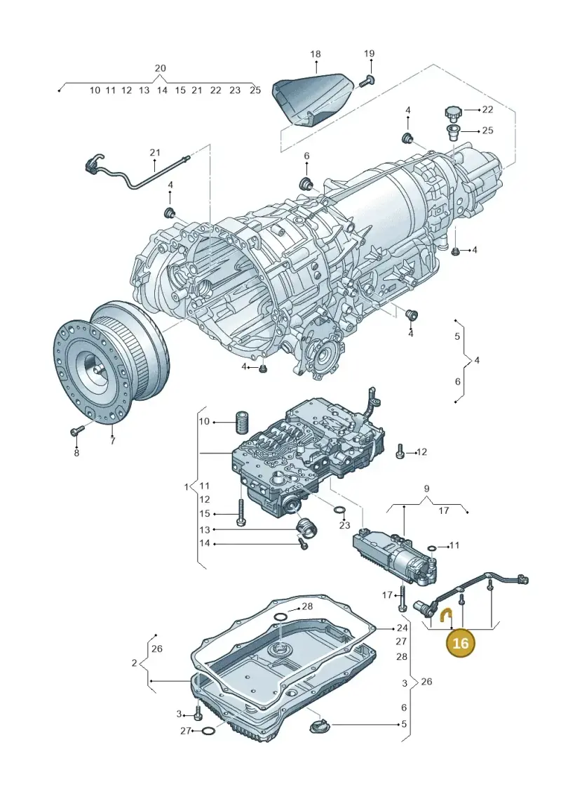 0BW927363A — Audi A6 2.0 (2018-) diagram 838325800, position 16