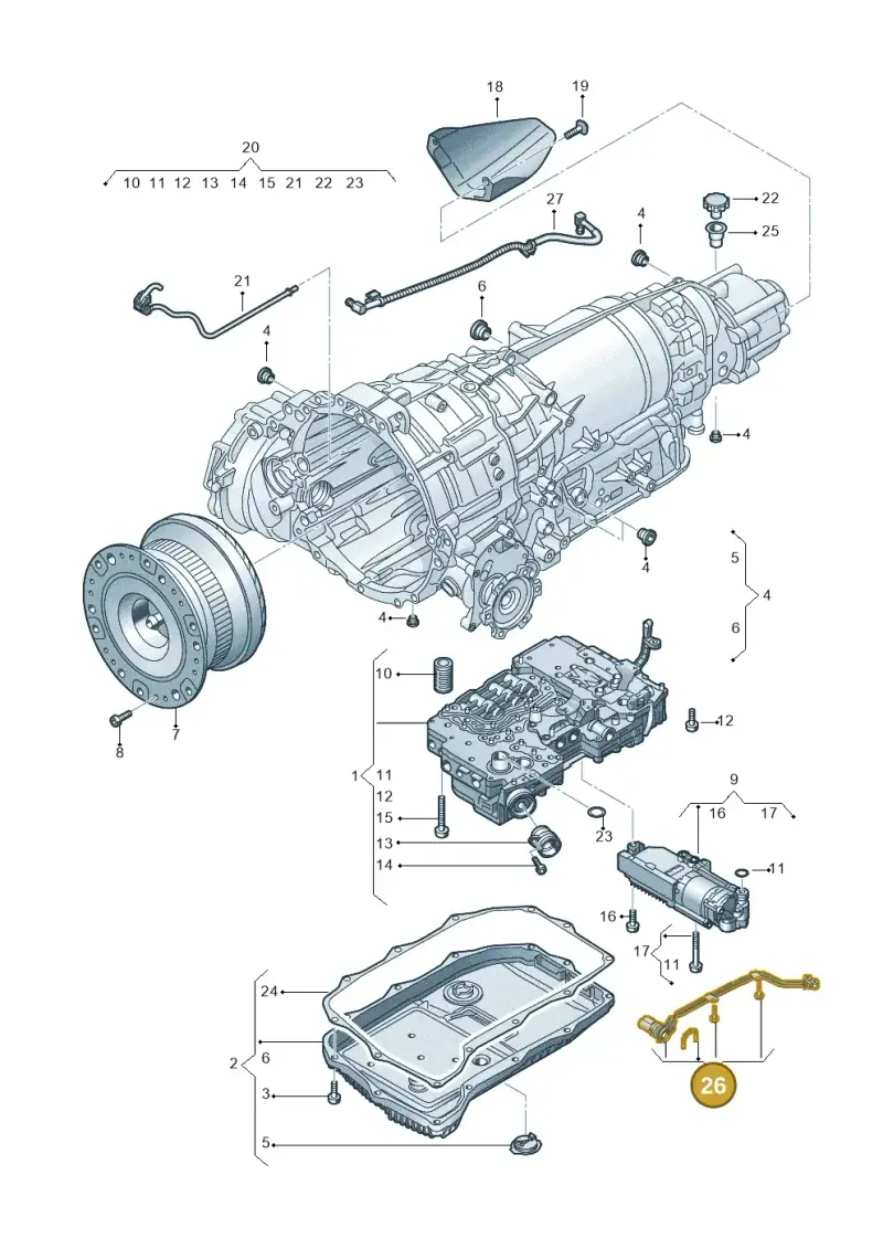 0BW927363A — Audi RS6 Avant (2019-) diagram 838325900, position 26