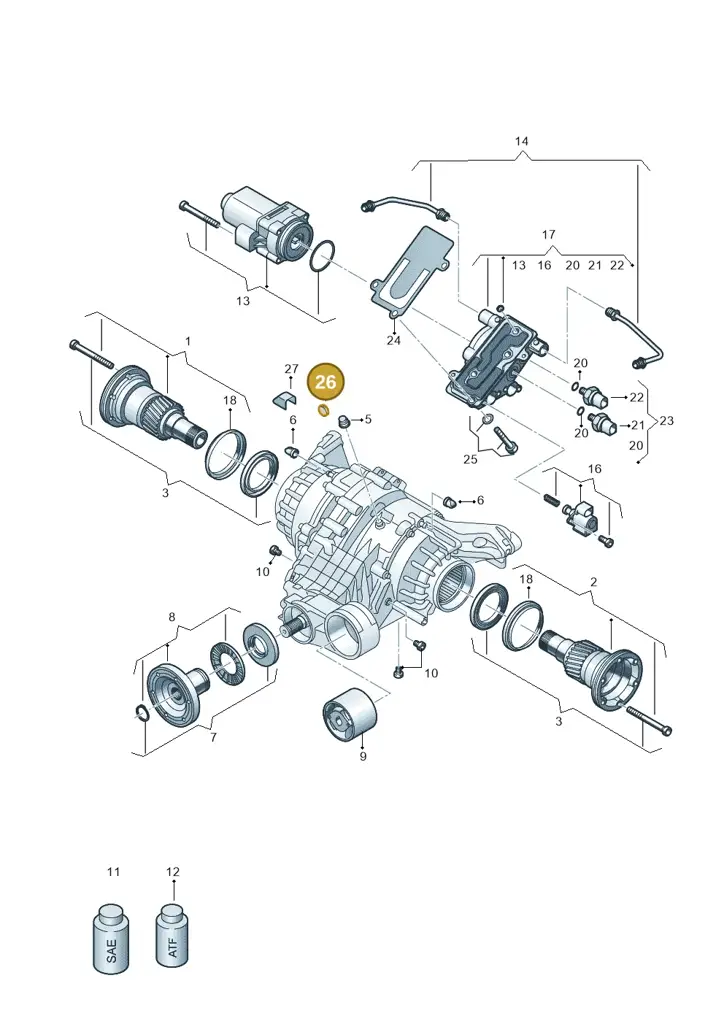 0BX598080 — Audi A5 Limousine (2024-2025) diagram 896525025, position 26