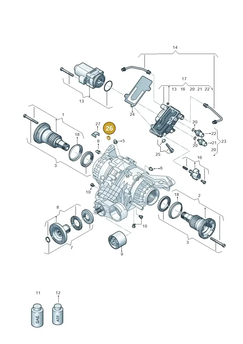 0BX598080 — Audi A5 Limousine (2024-2025) diagram 896525025, position 26