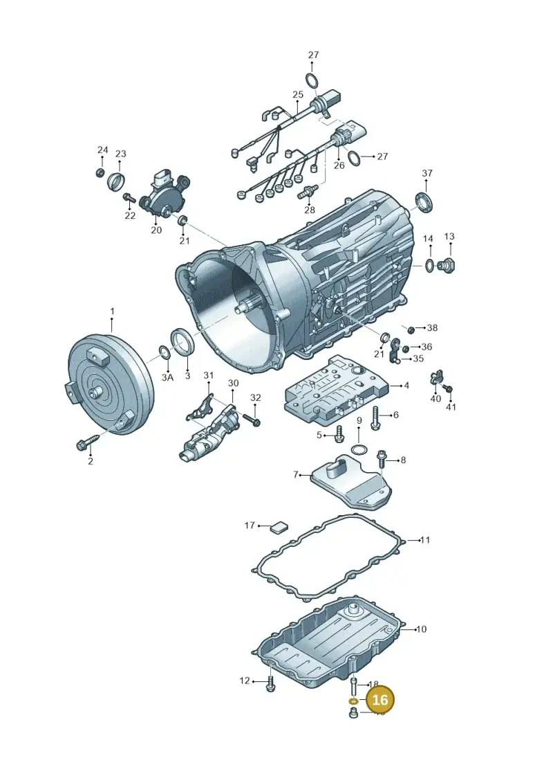 0C8321181 — Audi Q7 qu. 3.0 TDI (2009-2015) diagram 693321600, position 16