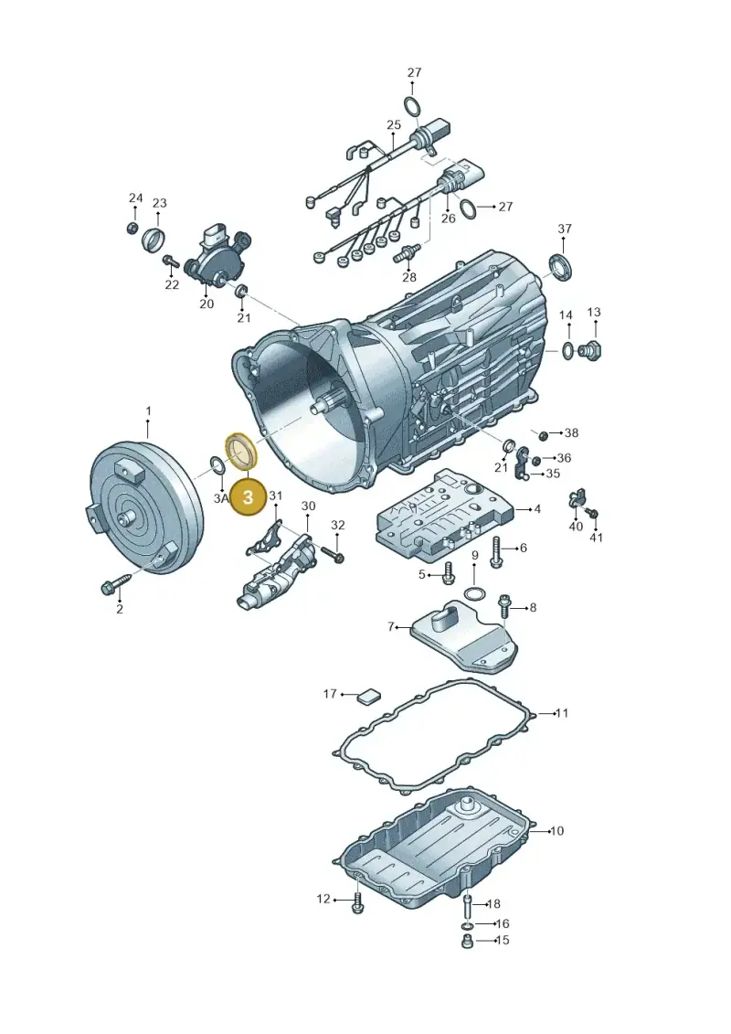0C8321243 — Audi Q7 qu. 3.0 TDI (2009-2015) diagram 693321600, position 3