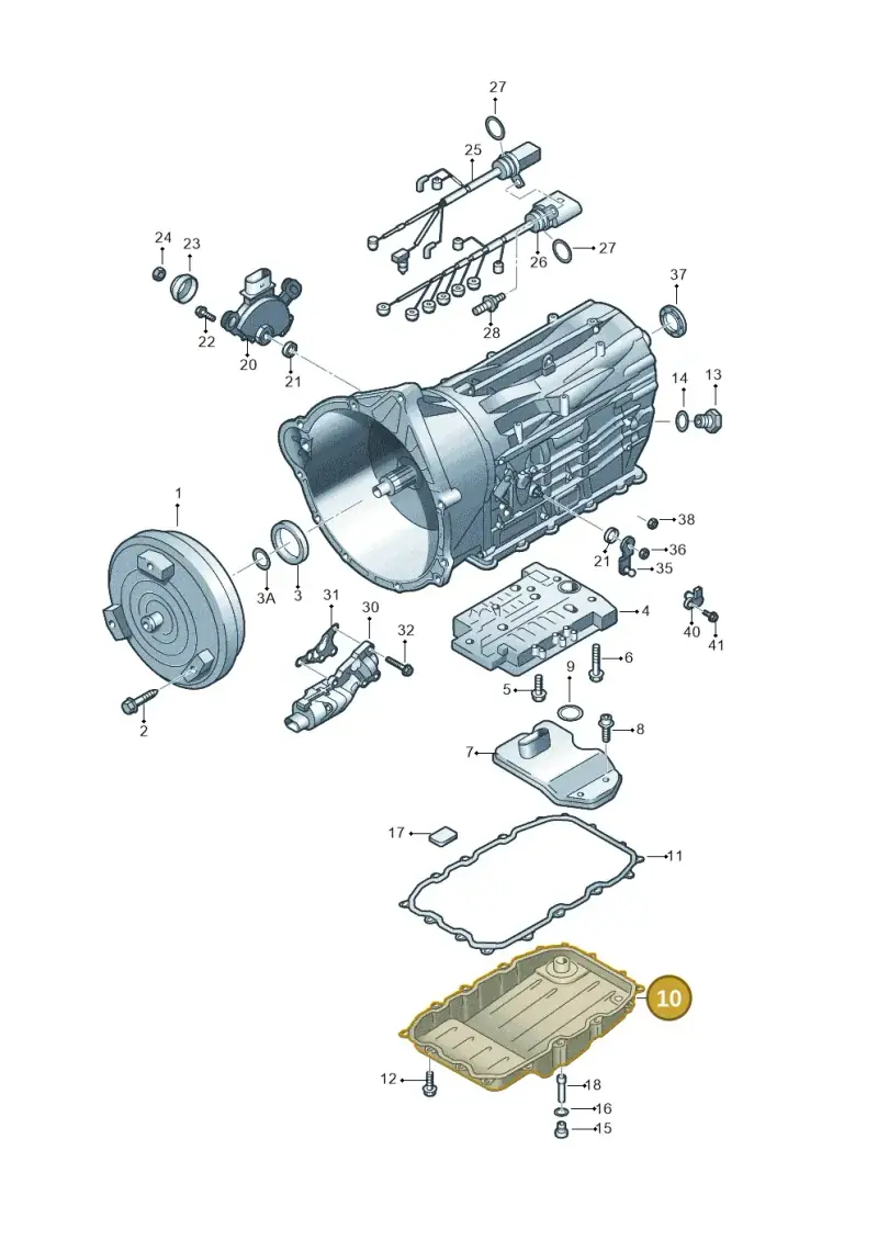 0C8321361 — Audi Q7 qu. 3.0 TDI (2009-2015) diagram 693321600, position 10