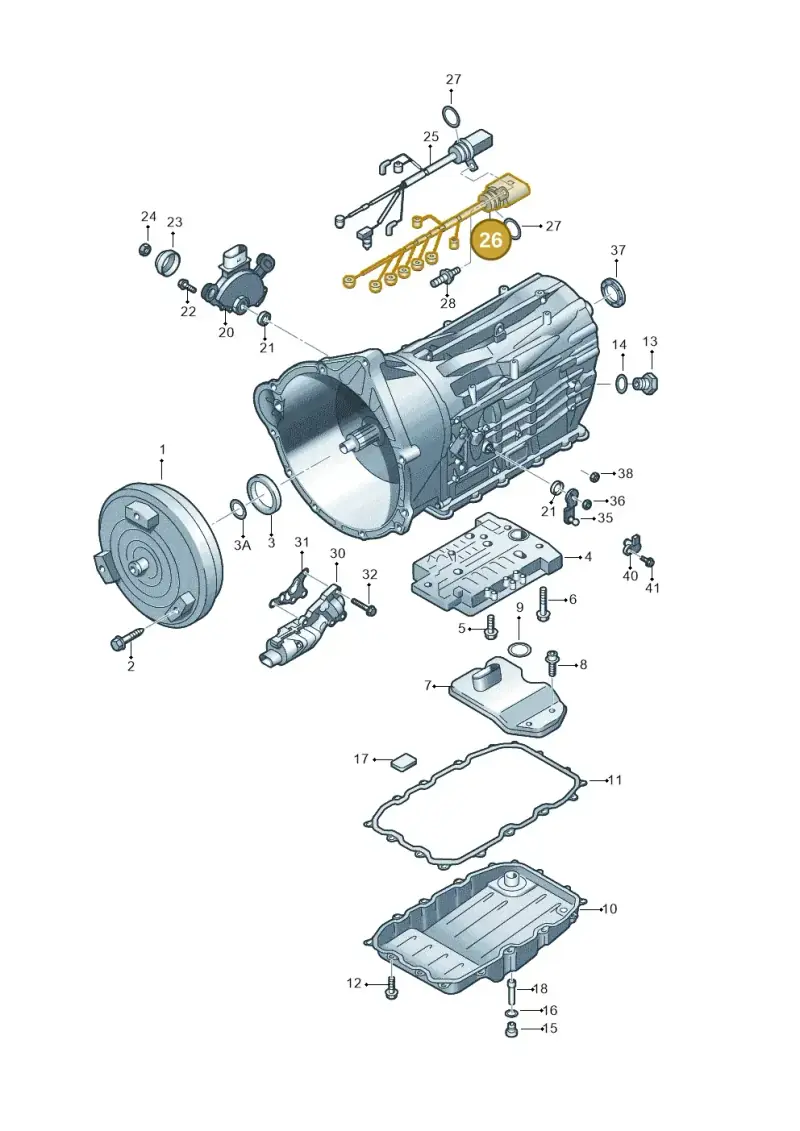 0C8927363 — Audi Q7 qu. 3.0 TDI (2009-2015) diagram 693321600, position 26