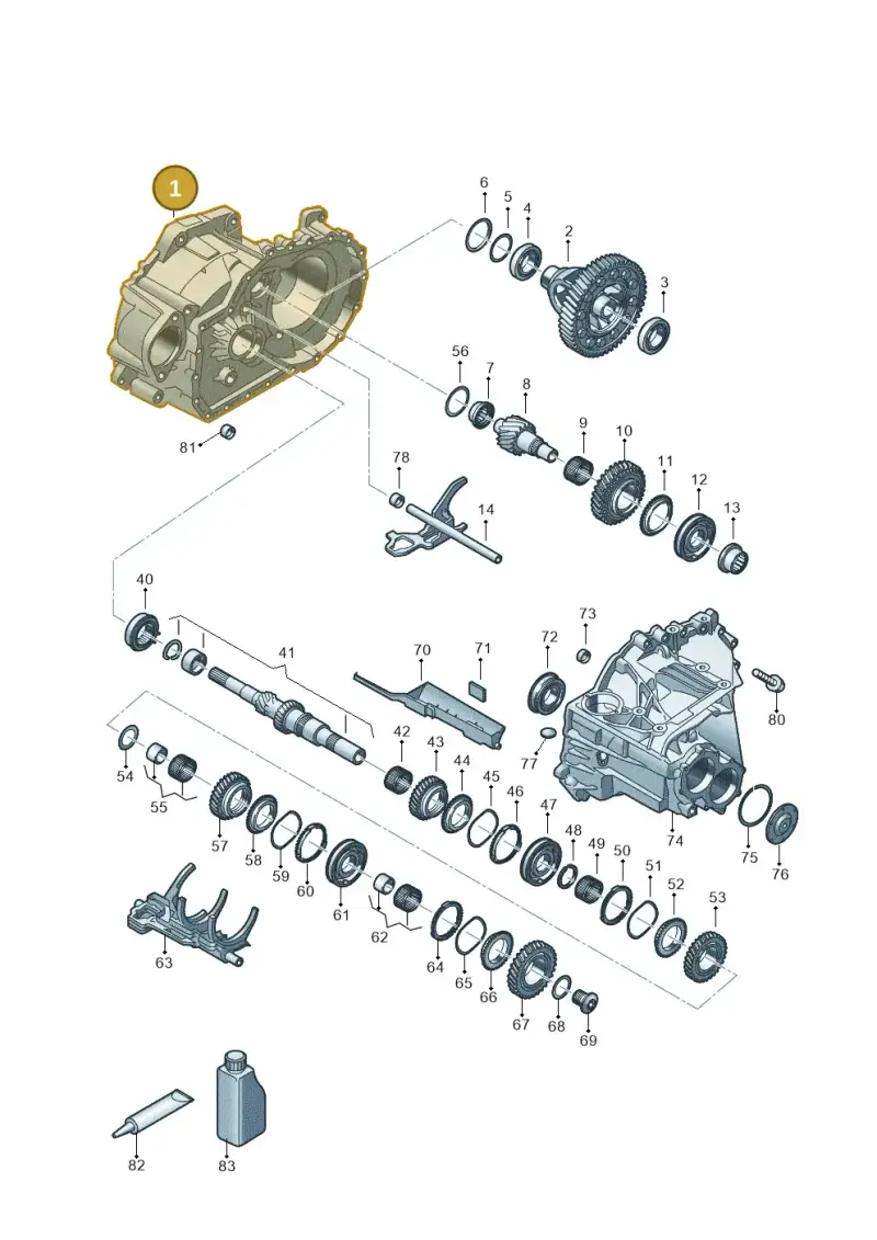 0C9301107L — Audi A3 Sportback (2019-2021) diagram 803311028, position 1
