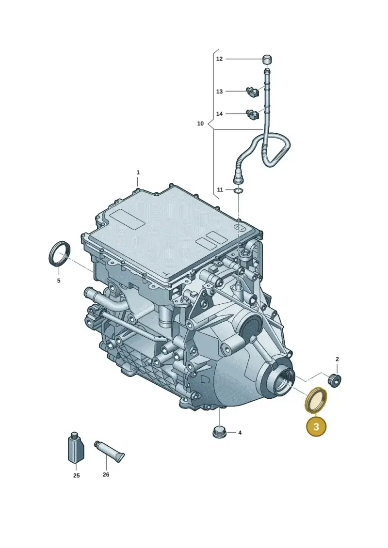 0CF409189C — Audi Q4 Sportback (2021-2022) diagram 89a300006, position 3