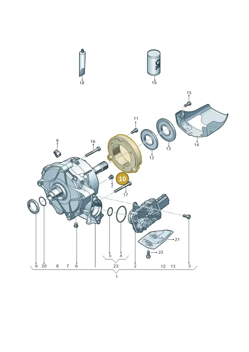 0CJ301307 — Audi A6 2.0 (2018-) diagram 849409950, position 10