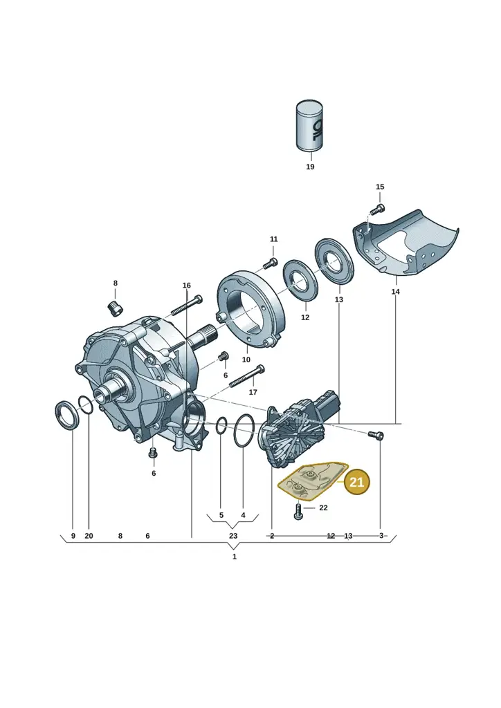 0CJ301325D — Audi A5 Limousine (2024-2025) diagram 8wk409090, position 21