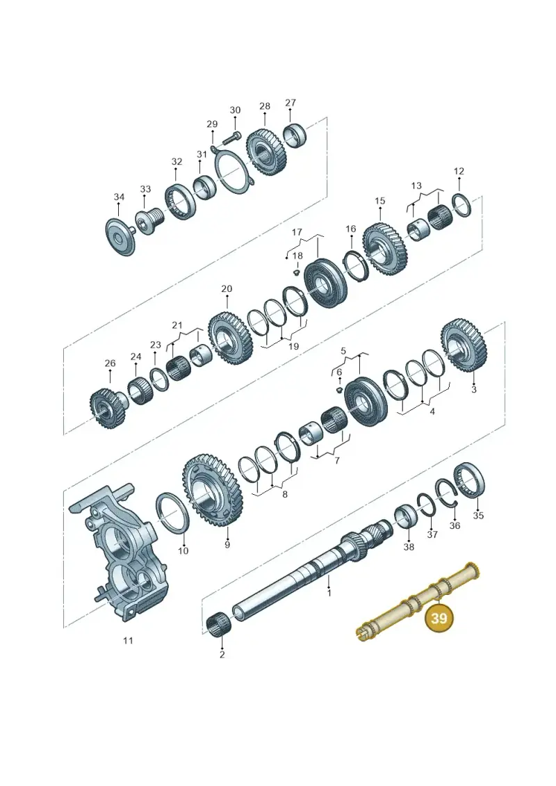 0CJ301442A — Audi A5 Limo 2.0 (2024-) diagram 849311100, position 39