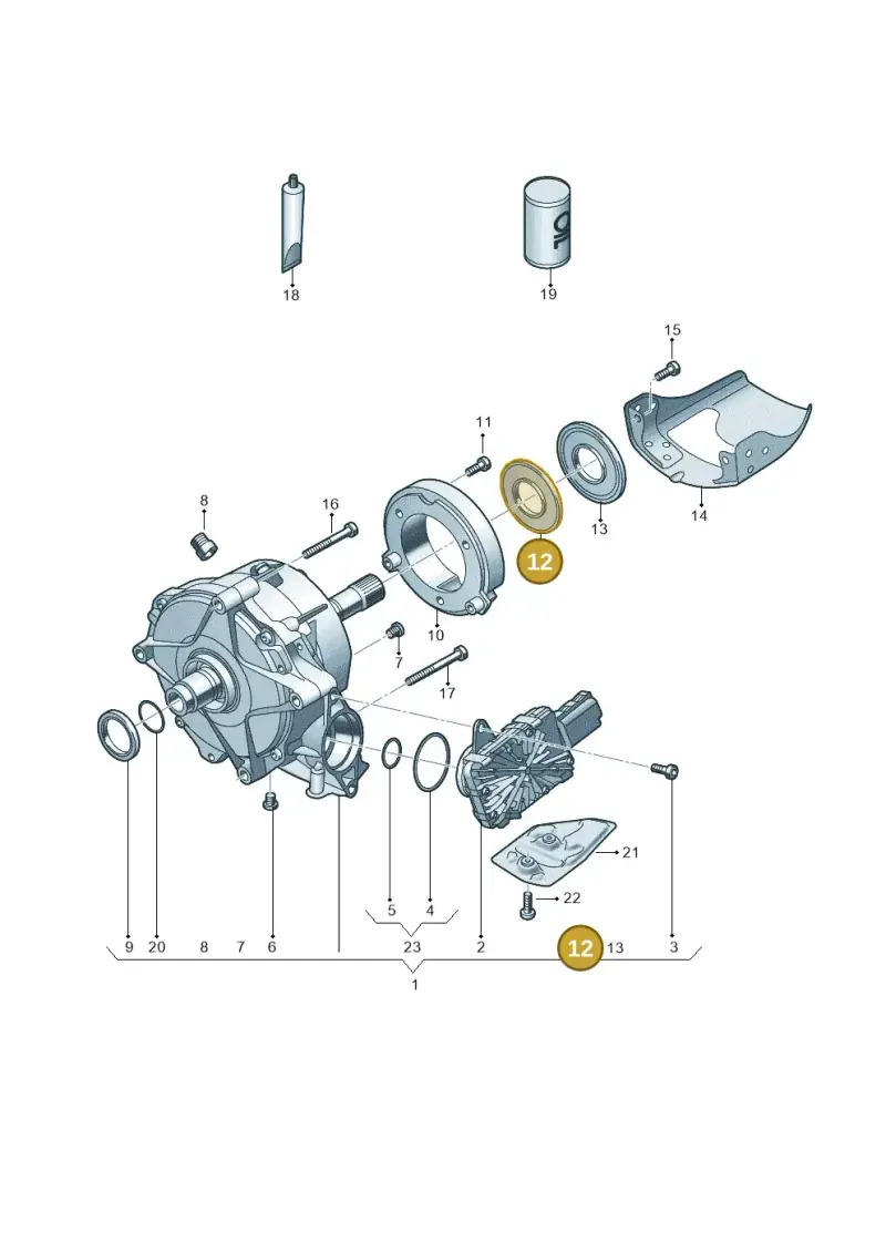 0CJ409255 — Audi A6 2.0 (2018-) diagram 849409950, position 12
