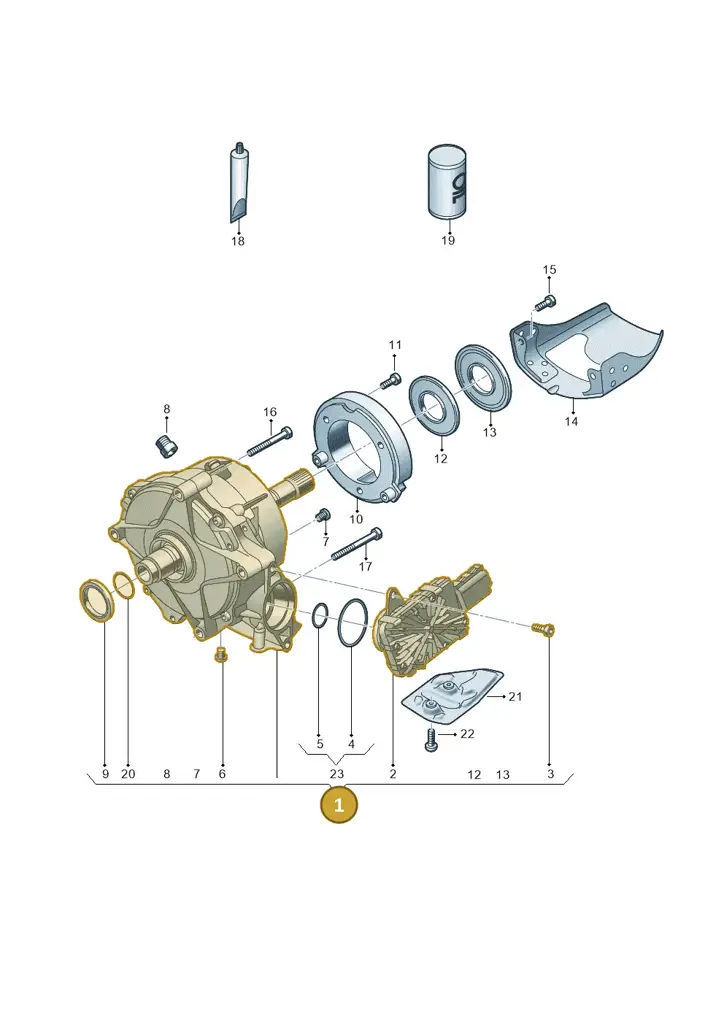 0CJ409431G007 — Audi A6 2.0 (2018-) diagram 849409950, position 1