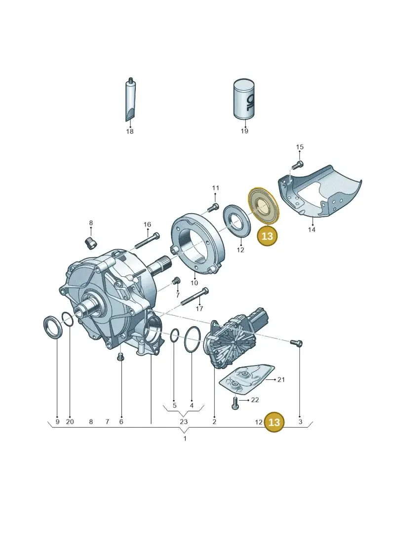 0CJ409491 — Audi A6 2.0 (2018-) diagram 849409950, position 13