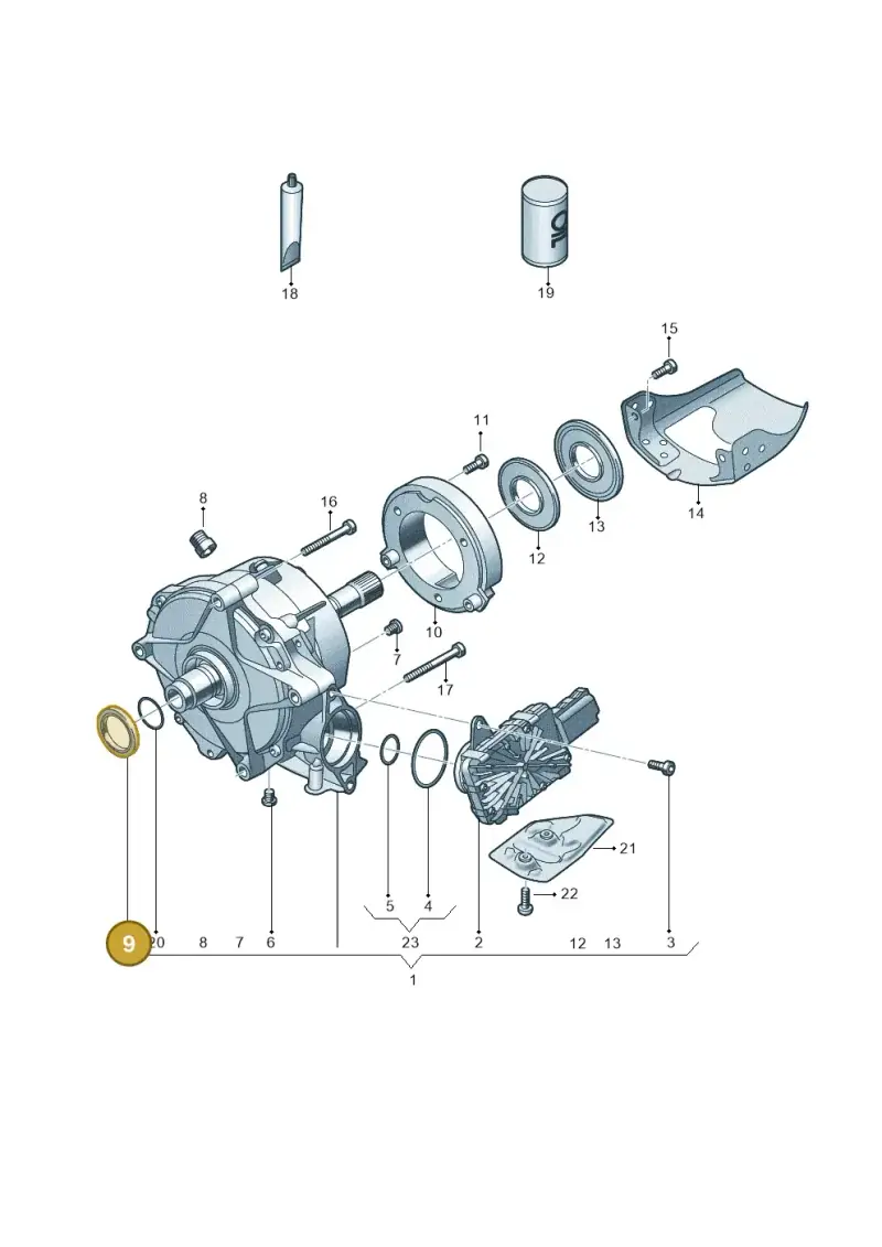 0CJ409529 — Audi A6 2.0 (2018-) diagram 849409950, position 9