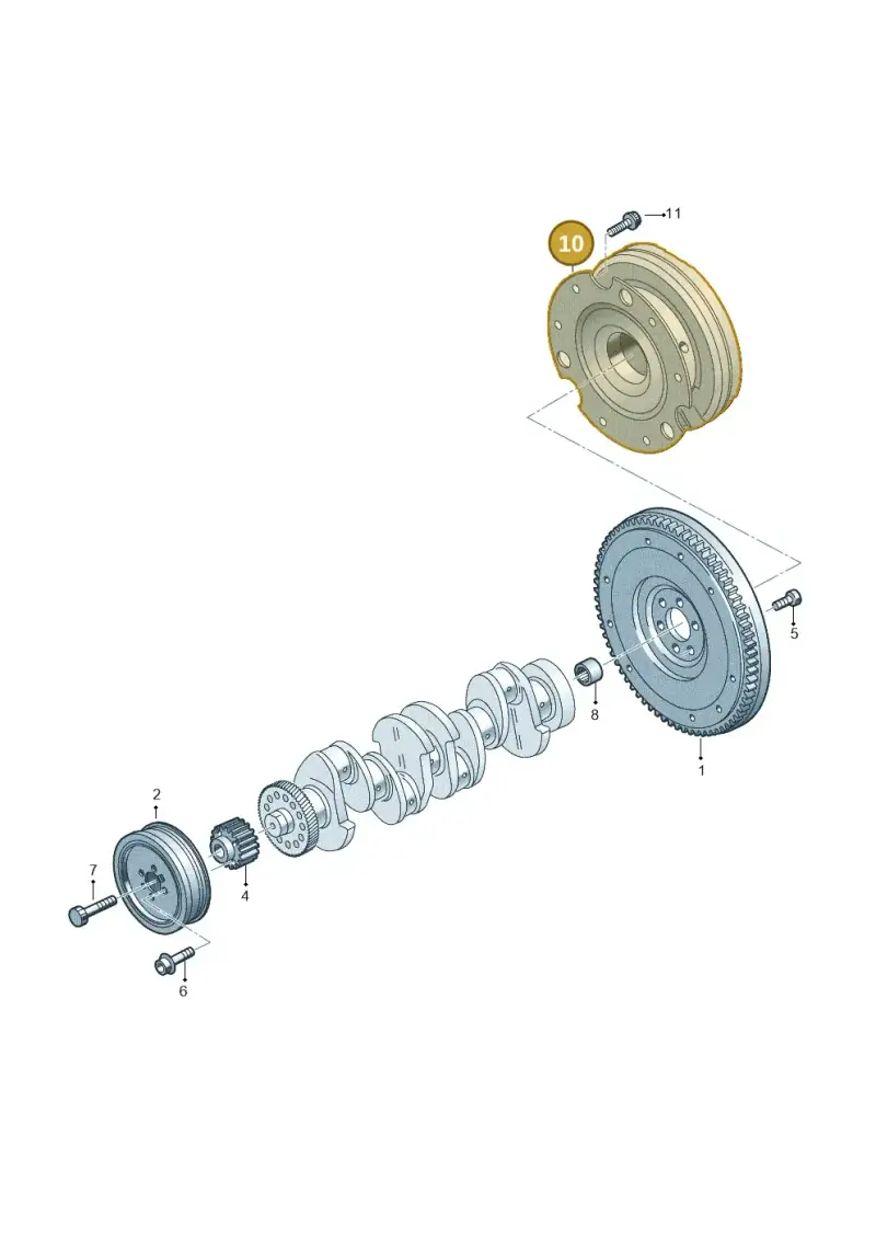 0CK105317AS — Audi A6 (2018-2025) diagram 430105560, position 10
