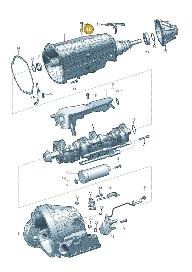 0CK301153 — Audi A5 Sportback (2016-2025) diagram 849325860, position 10