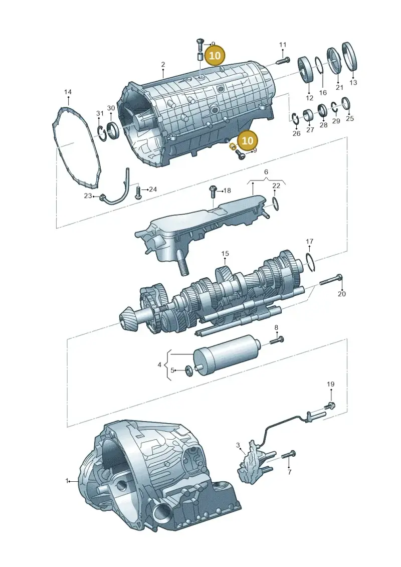 0CK301153 — Audi A6 (2018-2025) diagram 896325610, position 10