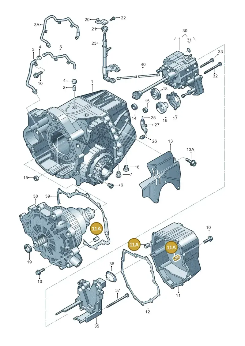 0CK301299 — Audi A6 2.7 TDI (2008-2011) diagram 261321600, position 11A