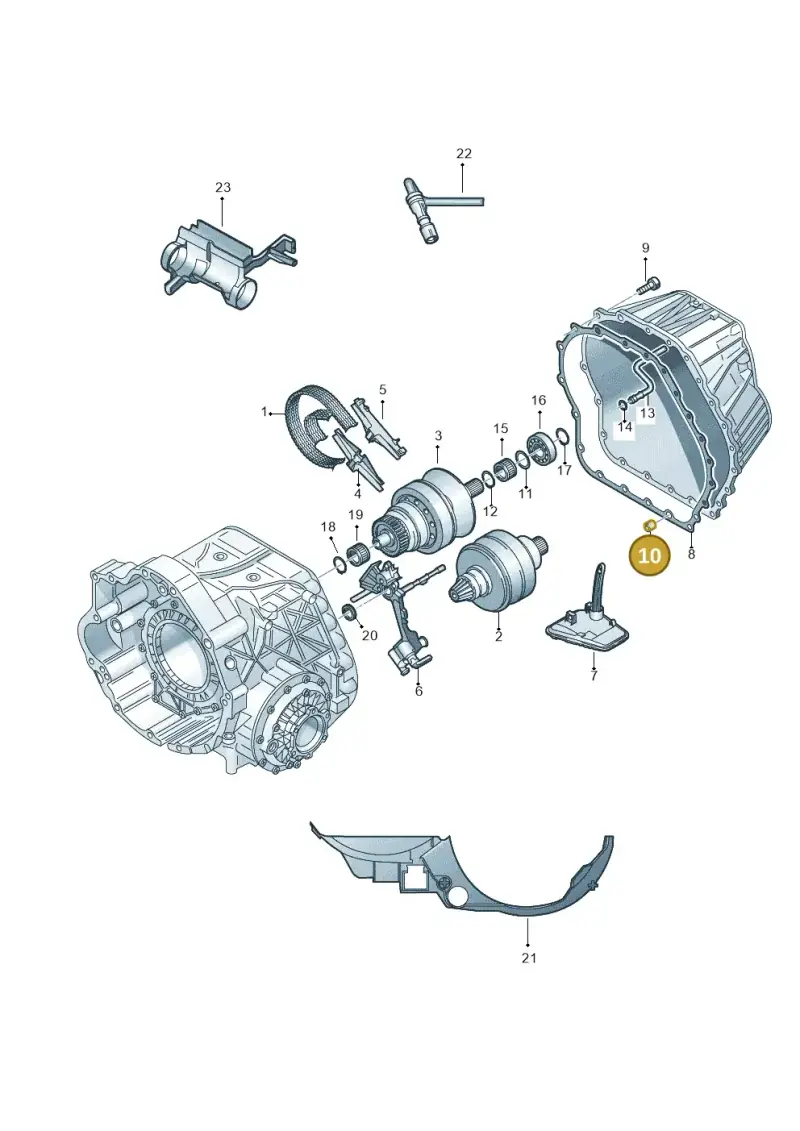 0CK301299 — Audi A6 2.7 TDI (2008-2011) diagram 454331100, position 10