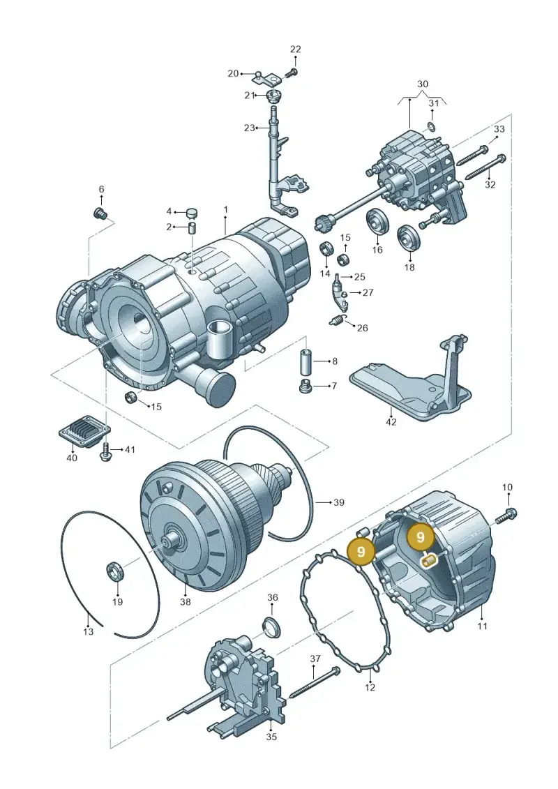 0CK301299 — Audi A5 Sportback (2011-2017) diagram 620321600, position 9