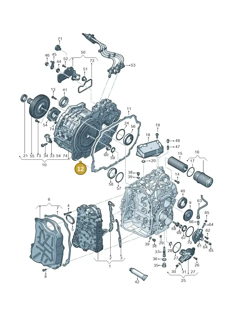 0CK301299 — Audi A3 Sportback (2012-2016) diagram 745321670, position 12