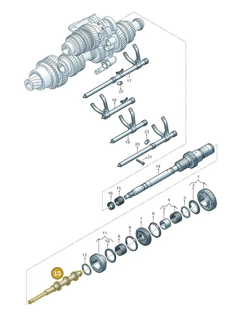 0CK301441 — Audi A6 1.8 (2015-2019) diagram 849311950, position 13