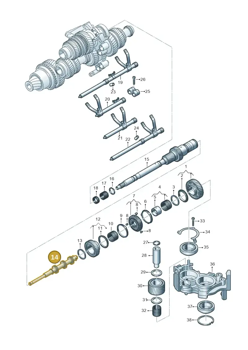 0CK301441 — Audi A5 Limo 2.0 (2024-) diagram 849311095, position 14