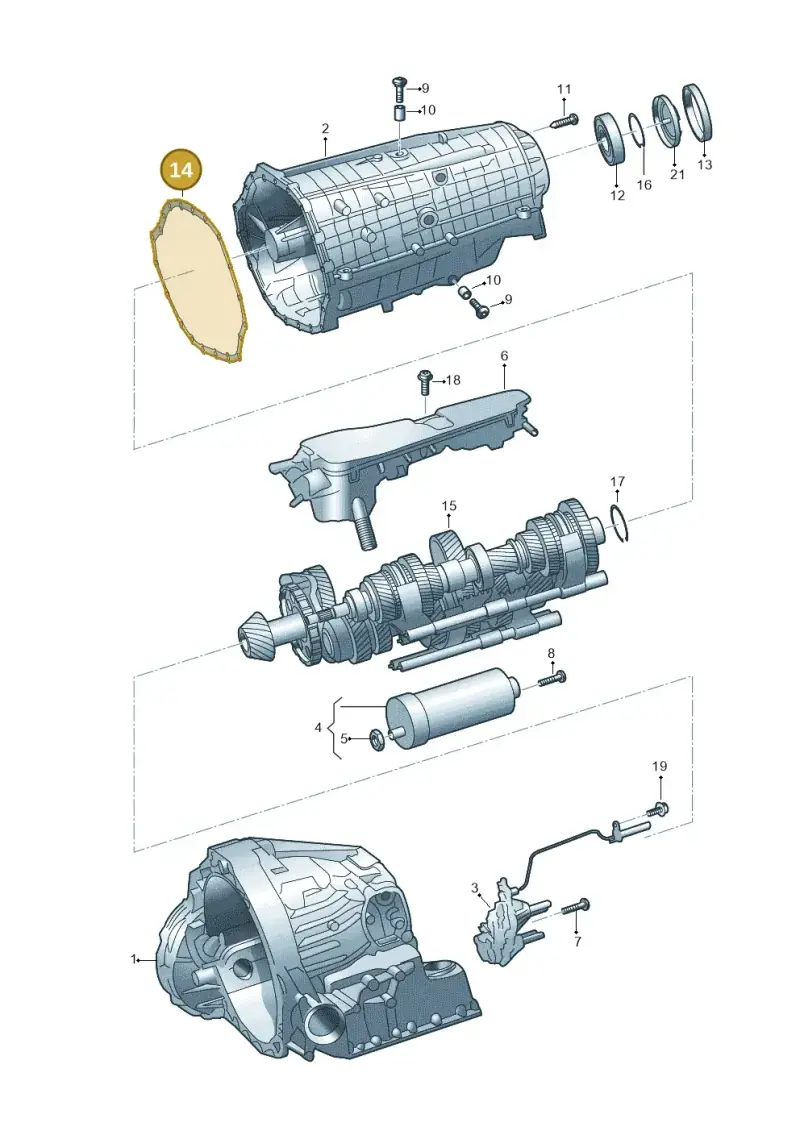 0CK301463A — Volkswagen Phideon (2016-2023) diagram 251325450, position 14