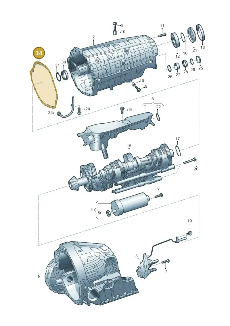 0CK301463A — Audi A6 (2018-2025) diagram 896325610, position 14