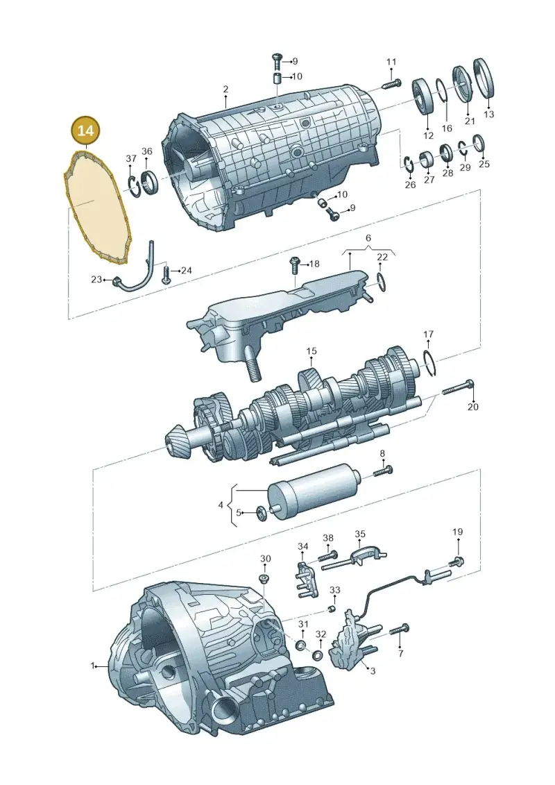 0CK301463A — Audi A6 (2018-2025) diagram 897325880, position 14