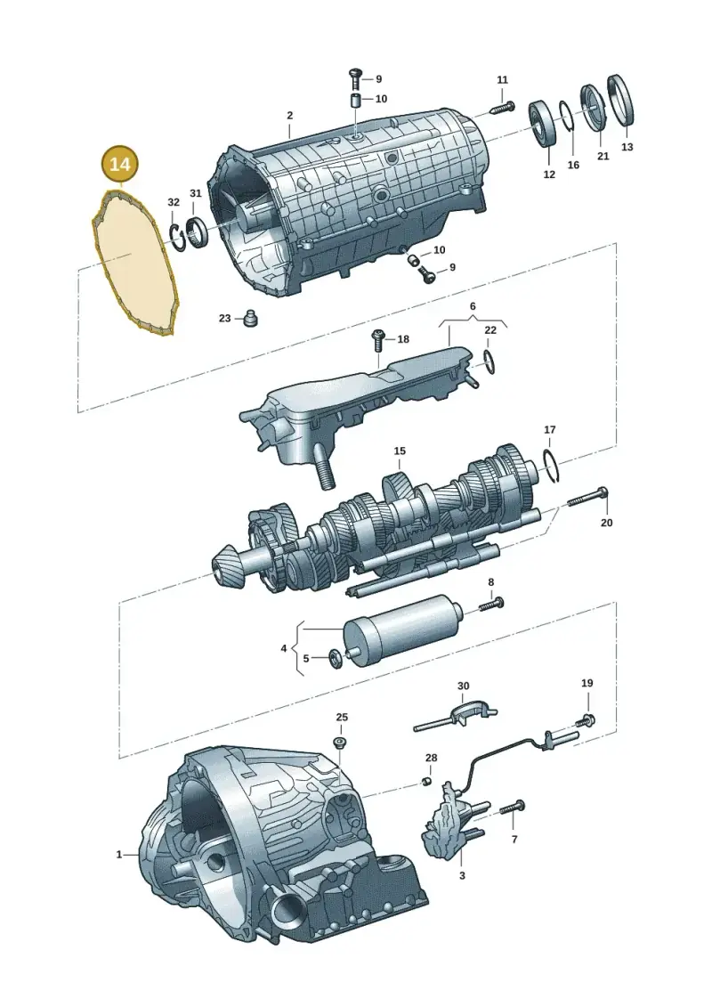 0CK301463A — Audi A5 Limousine (2024-2025) diagram 798325811, position 14