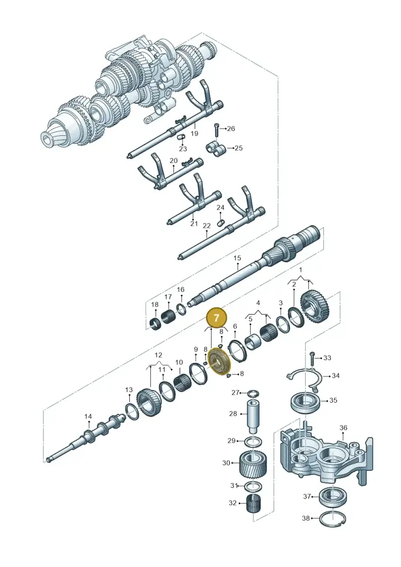 0CK311090B — Audi A6 2.0 (2018-) diagram 849311095, position 7