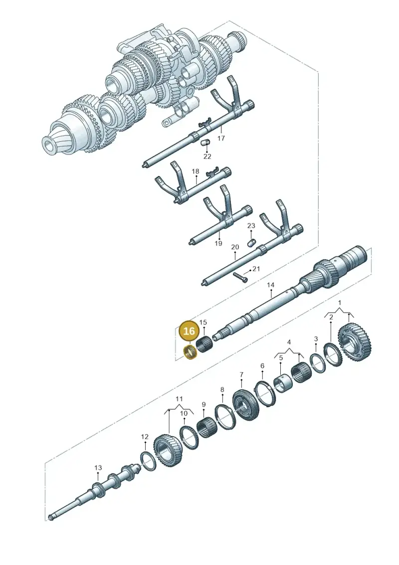 0CK311228 — Audi A6 1.8 (2015-2019) diagram 849311950, position 16