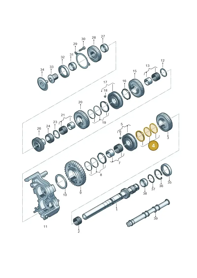 0CK311283 — Audi A5 Limo 2.0 (2024-) diagram 849311100, position 4