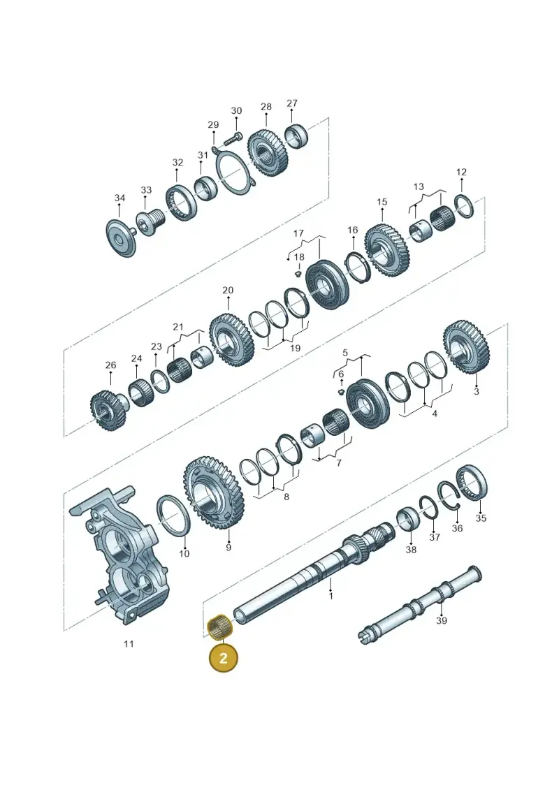 0CK311370 — Audi A5 Limo 2.0 (2024-) diagram 849311100, position 2
