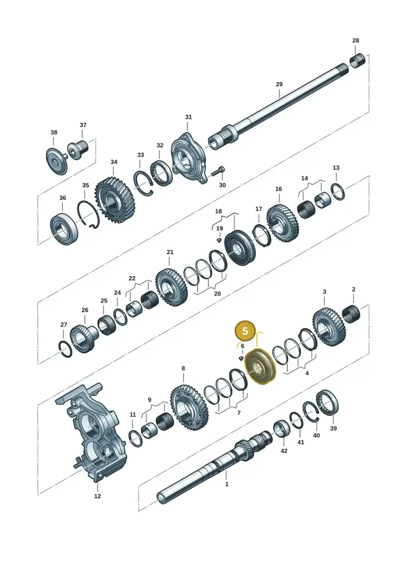 0CK311776B — Audi A4L 2.0 (2016-) diagram 849311102, position 5