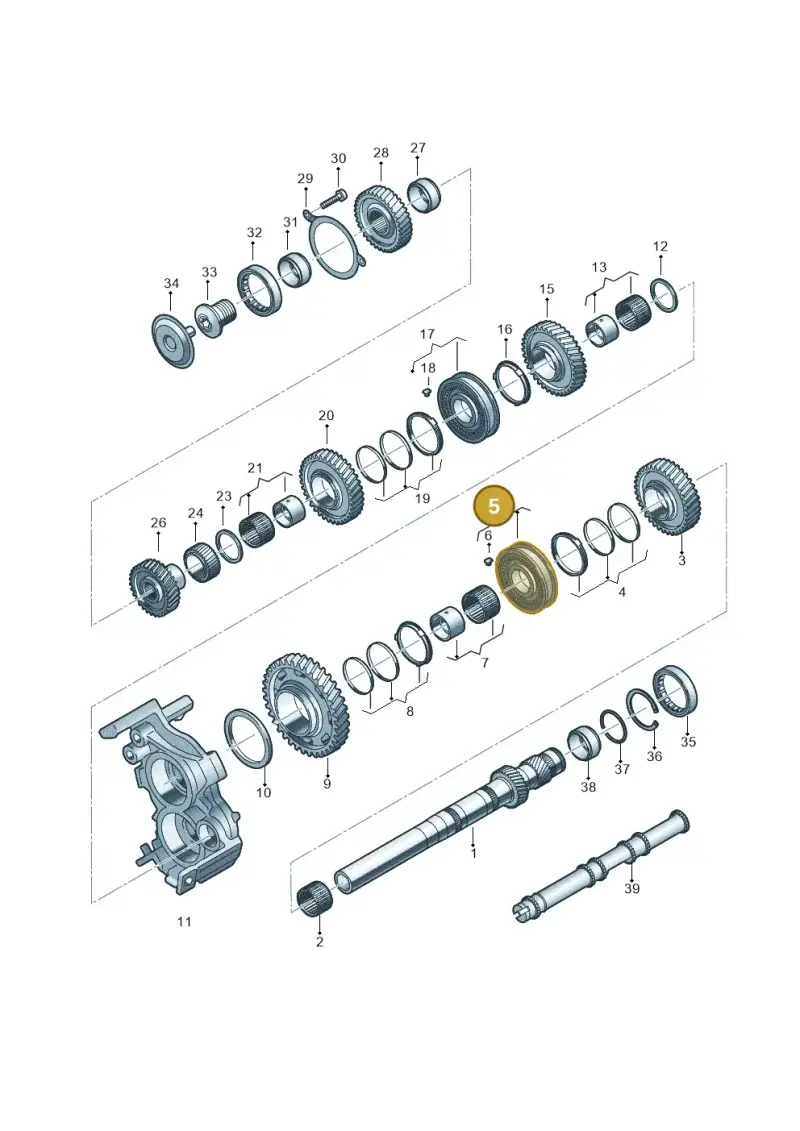 0CK311776B — Audi A6 2.0 (2018-) diagram 849311100, position 5