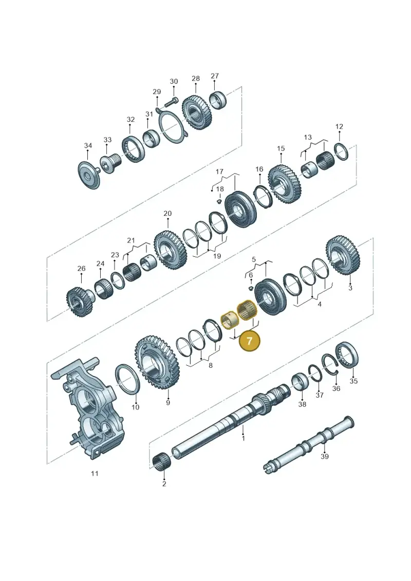 0CK311937A — Audi A5 Limo 2.0 (2024-) diagram 849311100, position 7