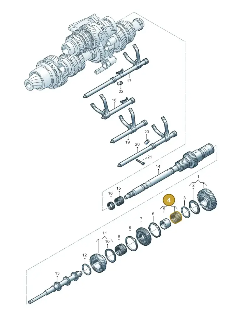 0CK311937D — Audi A6 1.8 (2015-2019) diagram 849311950, position 4