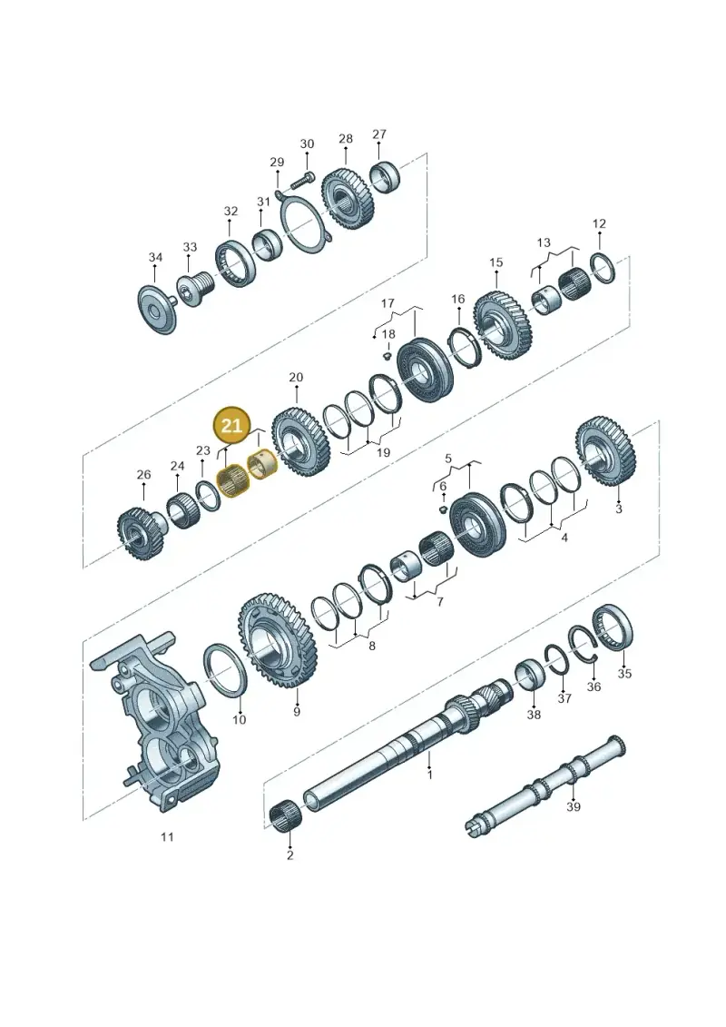 0CK311937 — Audi A5 Limo 2.0 (2024-) diagram 849311100, position 21