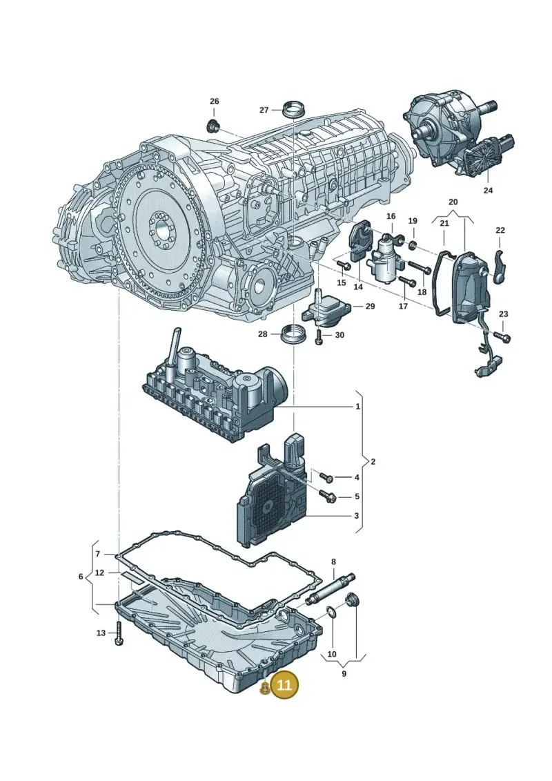 0CK321439A — Audi A6 2.0 (2018-) diagram 849325871, position 11