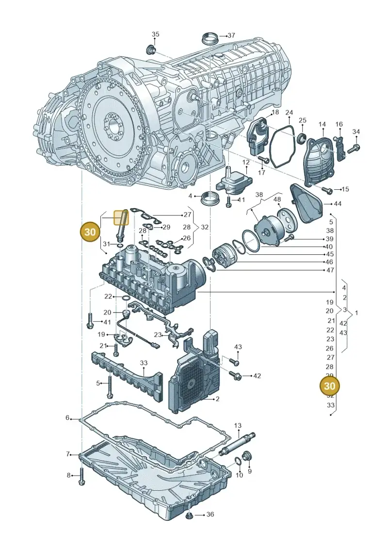 0CK325083 — Audi A6 2.0 tdi (2010-2015) diagram 717325810, position 30