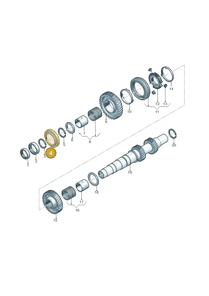 0CK331291C — Audi A5 Limo 2.0 (2024-) diagram 849311970, position 4