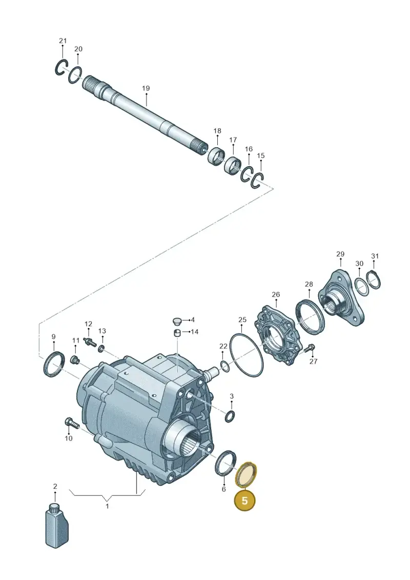 0CP409529 — Audi Q3 quattro (2018-2019) diagram 597409051, position 5