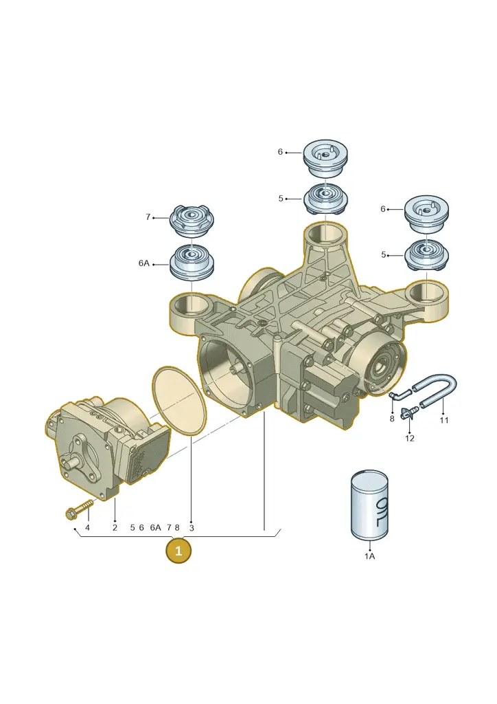 0CR525010D — Audi RS Q3 (2013-2018) diagram 412525100, position 1