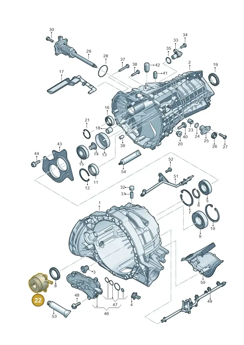 0CS141671C — Audi A4 2.0 (2015-2019) diagram 849301450, position 22