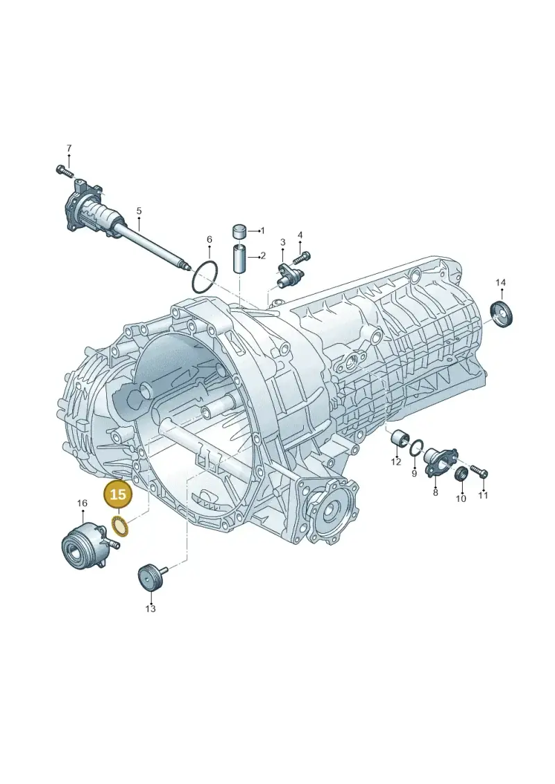 0CS311113A — Audi A6 1.8 (2015-2019) diagram 717301340, position 15