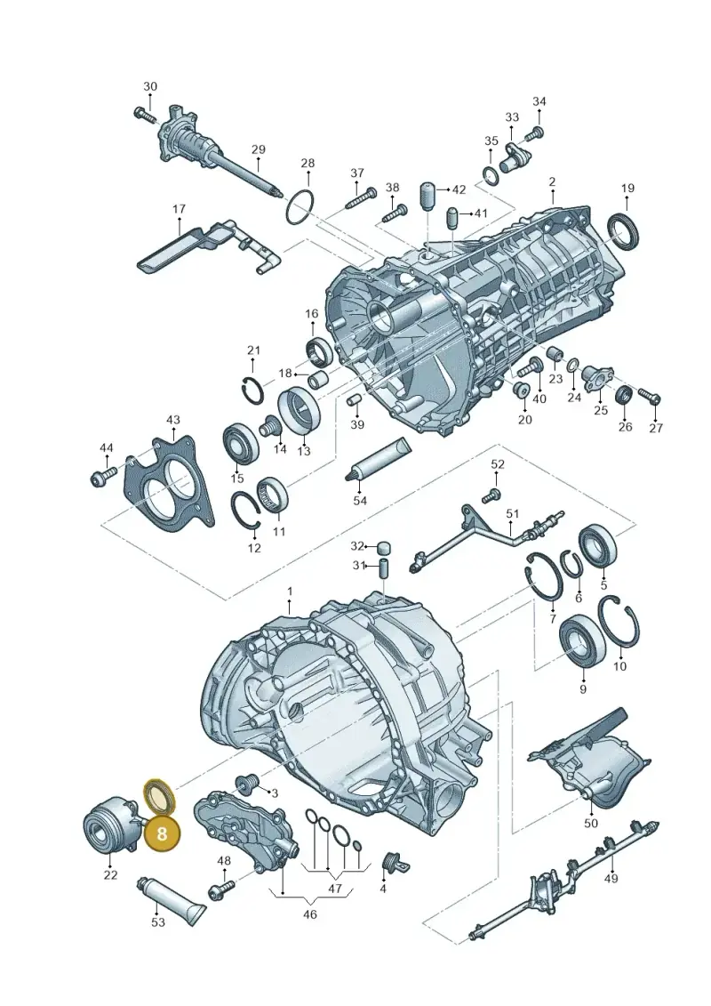 0CS311113A — Audi Q5 (2016-2020) diagram 849301450, position 8