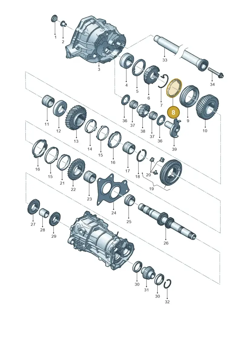0CS311763A — Audi Q5 qu. 2.0 TDI (2012-2017) diagram 636311350, position 8